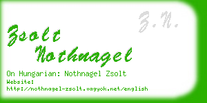 zsolt nothnagel business card
